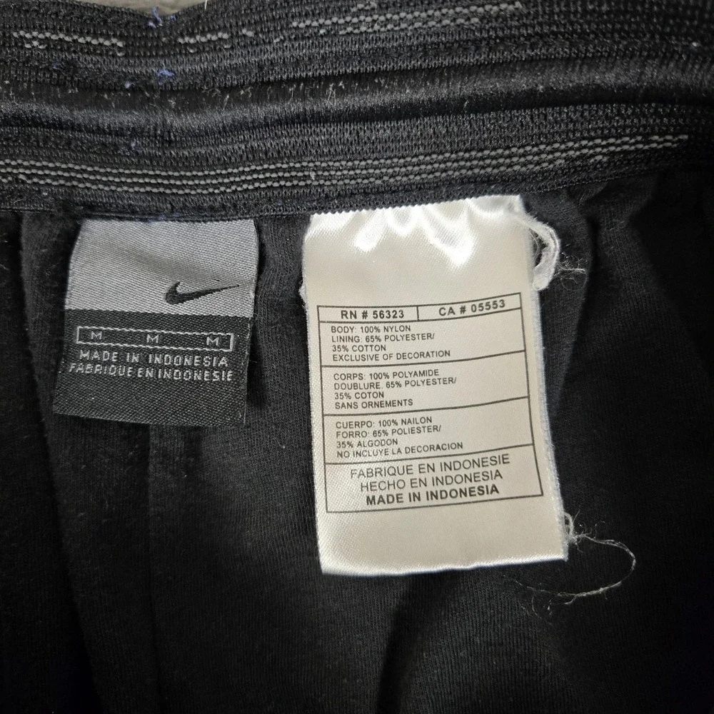 Vintage Nike Track Pants Mens Medium Blue Lined‎ Ankle Zip Gray Tag Swoosh Y2k